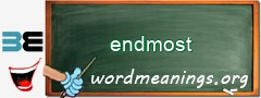 WordMeaning blackboard for endmost